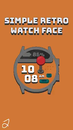 Simple Retro Watch Face screenshot 1
