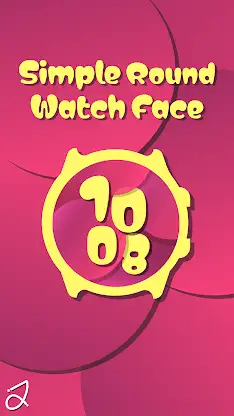 Simple Round Watch Face screenshot 2