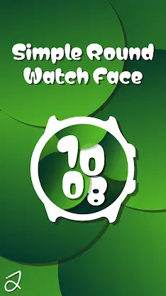 Simple Round Watch Face screenshot 1