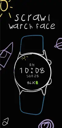 Scrawl Watch Face screenshot 1