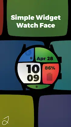 Simple Widget Watch Face screenshot 1