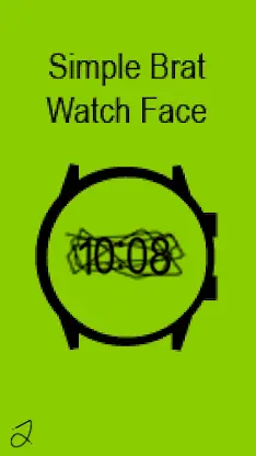 Simple Brat Watch Face screenshot 4