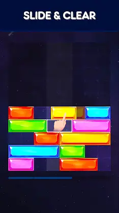 Jewel Slider: Drop Down Puzzle screenshot 1