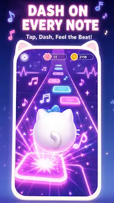 PopCat:Run Music Beats 2 screenshot 3