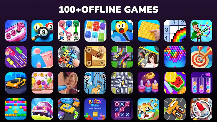 Mini relax games-No wifi screenshot 1