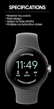 Digital Pixel Plus: Watch face screenshot 2