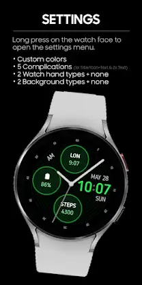 JHW Analog 5 PRO: Watch face screenshot 3