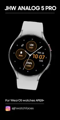 JHW Analog 5 PRO: Watch face screenshot 1