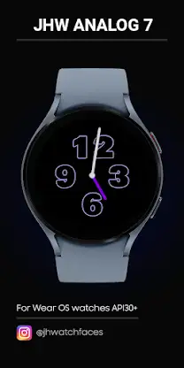 JHW Analog 7: Watch face screenshot 1