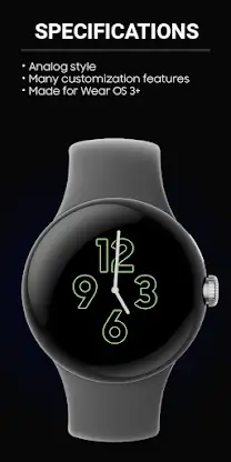 JHW Analog 7: Watch face screenshot 2
