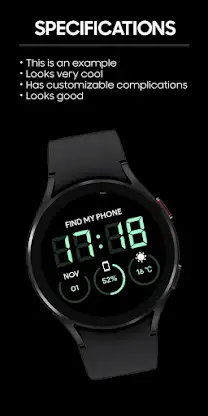 JHW Digital Bits: Watch face screenshot 2