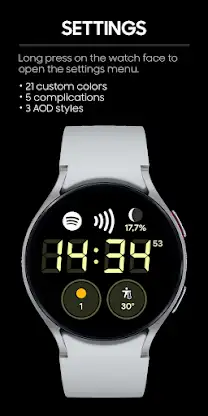 JHW Digital Bits 4: Watch face screenshot 2