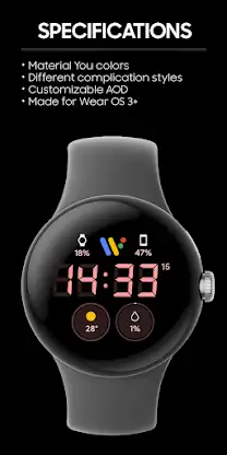 JHW Digital Bits 4: Watch face screenshot 1