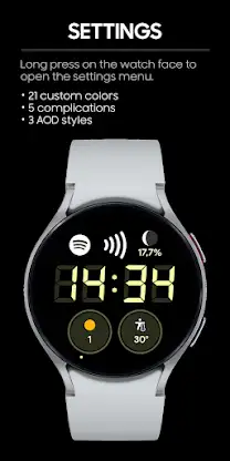 JHW Digital Bits 3: Watch face screenshot 3