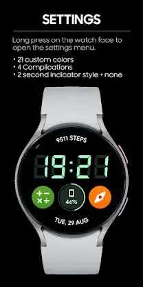 JHW Digital Bits 2: Watch face screenshot 3