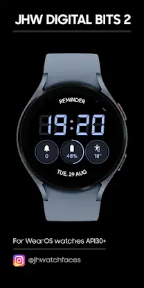 JHW Digital Bits 2: Watch face screenshot 1
