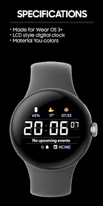 JHW Digital F: Watch face screenshot 2