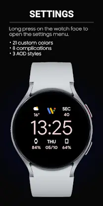JHW Digital Info: Watch face screenshot 3
