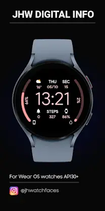 JHW Digital Info: Watch face screenshot 1