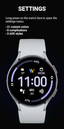 JHW Digital Info v2: Wear OS screenshot 3