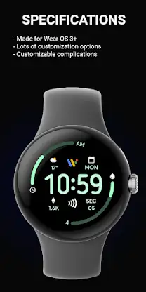 JHW Digital Info v2: Wear OS screenshot 2