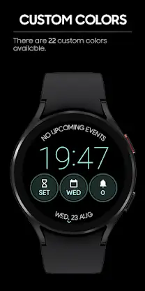 JHW Digital Thin: Watch face screenshot 4
