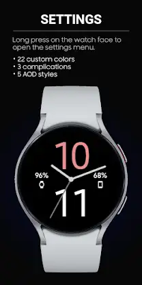JHW Hybrid B: Watch face screenshot 3