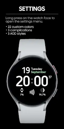 Minimal Visual: Watch face screenshot 3