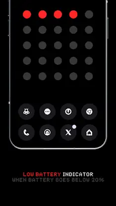 Dots Live Wallpaper - Battery screenshot 5