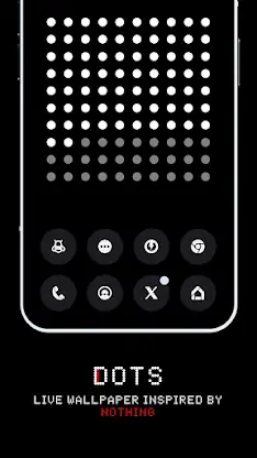 Dots Live Wallpaper - Battery screenshot 1