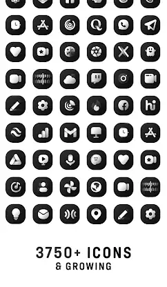Black Icon Pack screenshot 8