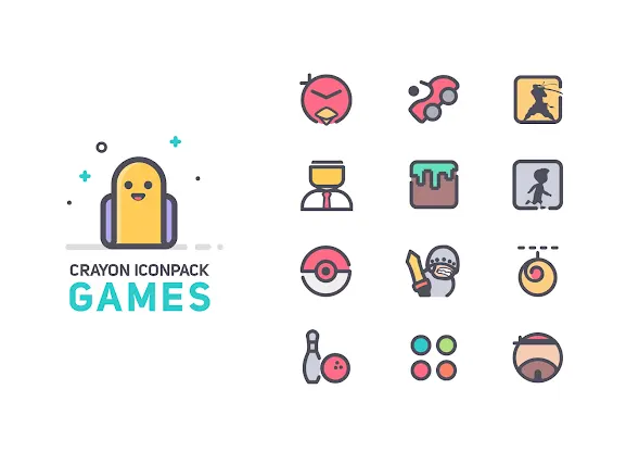 Crayon Icon Pack screenshot 6