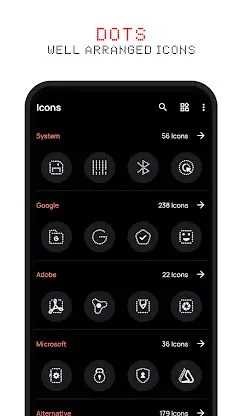 Dots : Adaptive Icon pack screenshot 2