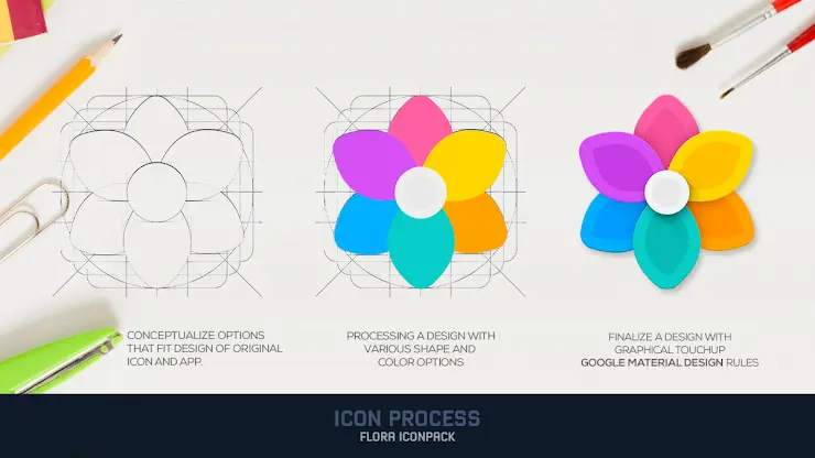 Flora : Material Icon Pack screenshot 8