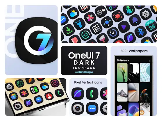 One UI Dark IconPack screenshot 1