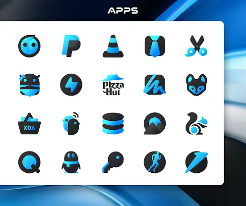 Blue Icon Pack : LuXBlue screenshot 4