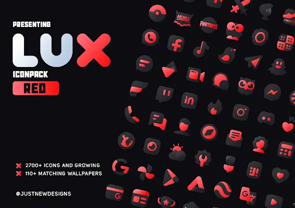 Red IconPack : LuXRed screenshot 7