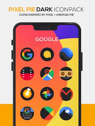 Pixel DARK Icon Pack screenshot 2