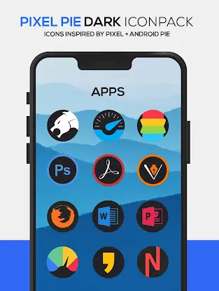 Pixel DARK Icon Pack screenshot 4