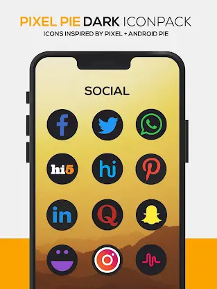 Pixel DARK Icon Pack screenshot 6