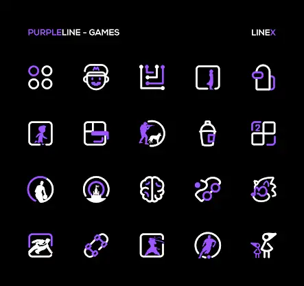 PurpleLine Icon Pack : LineX screenshot 5
