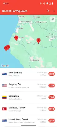 My Earthquake Alerts - Map screenshot 3