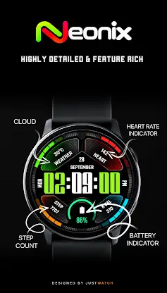 Neonix.Watchface screenshot 4