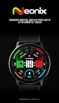 Neonix.Watchface screenshot 2