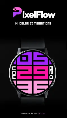 PixelFlow Watchface screenshot 4