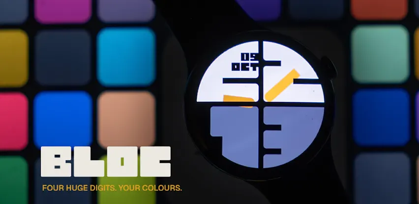 Bloc: Big Digits Watch Face screenshot 1
