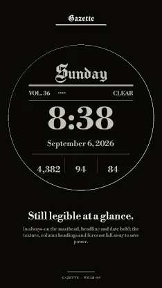 Gazette: Newspaper Watch Face screenshot 4