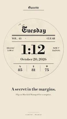 Gazette: Newspaper Watch Face screenshot 8