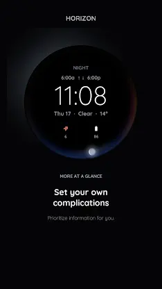 Horizon: Weather Watch Face screenshot 6