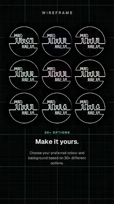 Wireframe: Digital Watch Face screenshot 4